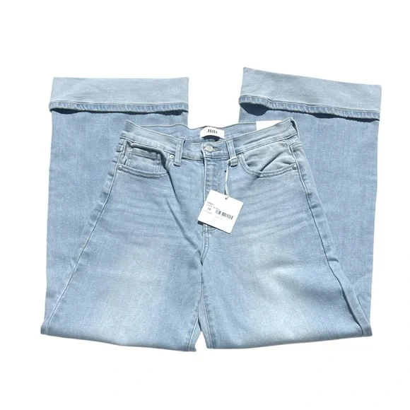 NWT JBD. - Just Black Denim - Cuffed Palazzo Light Denim Jeans Size 28 - Picture 4 of 10